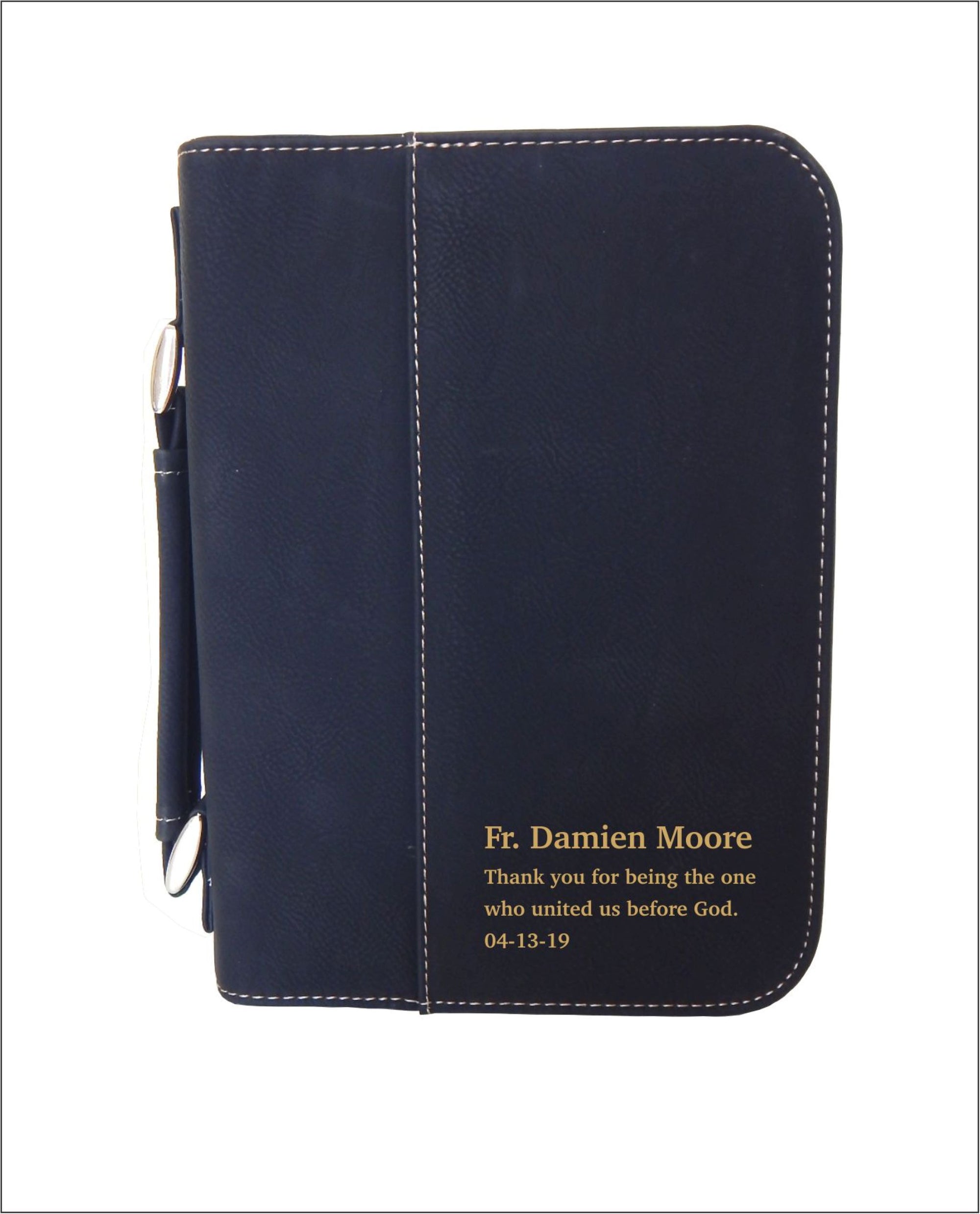 Catholic Priest Gift | Wedding Officiant Gift | Personalized Bible Cover