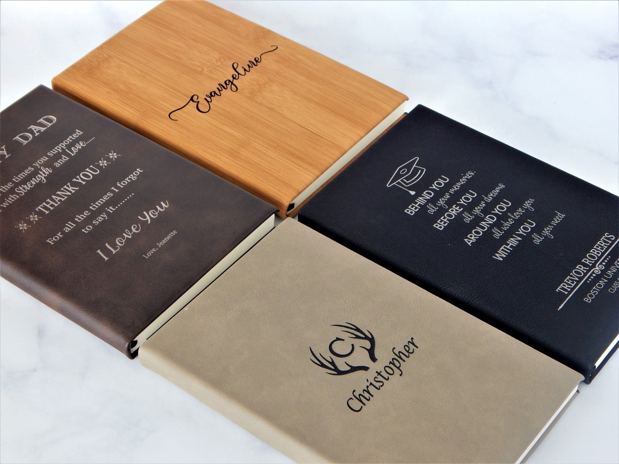 Bulk Custom Journals | Leather Notebook with Logo | Corporate Journal Notebooks