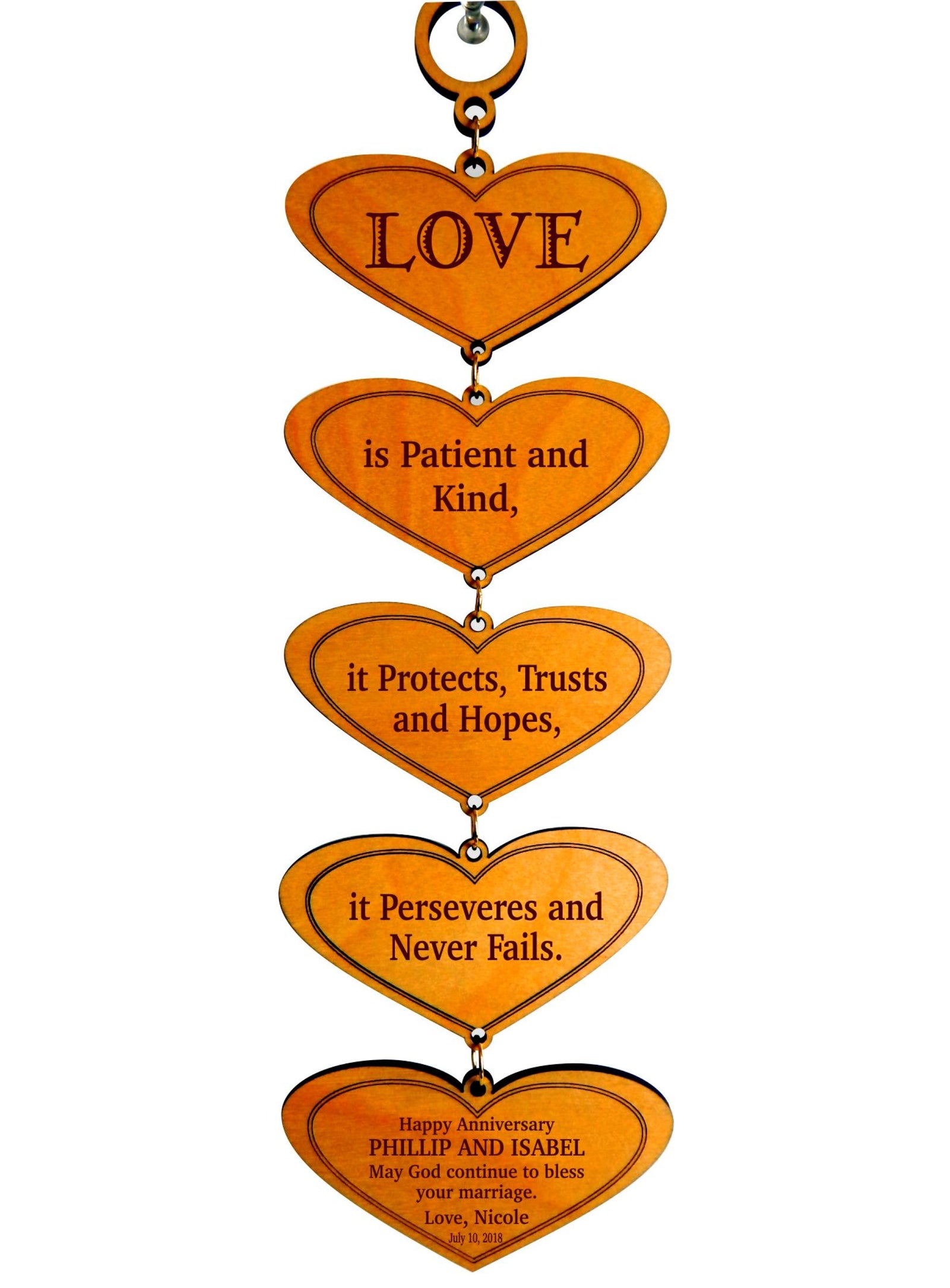 Unique Anniversary Gifts for Couples | Couple Wedding Gift Engraved Plaque