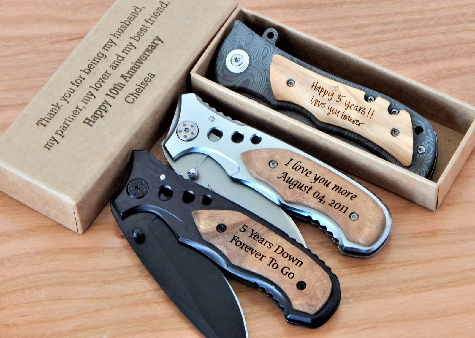 Engraved Folding Pocket Knife for Men