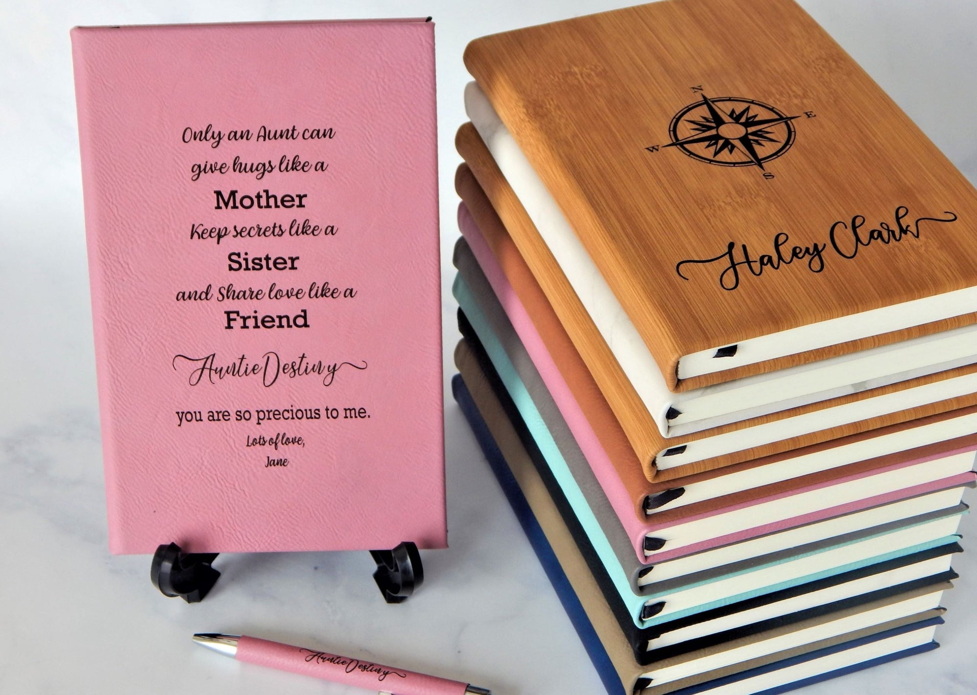 Personalized Gift for Aunt | Custom Mother's Day Gift |Travel Journal