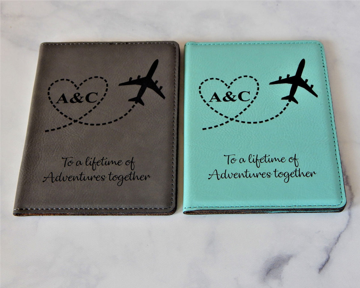 Wedding Gift for Couple | Personalized Passport Cover