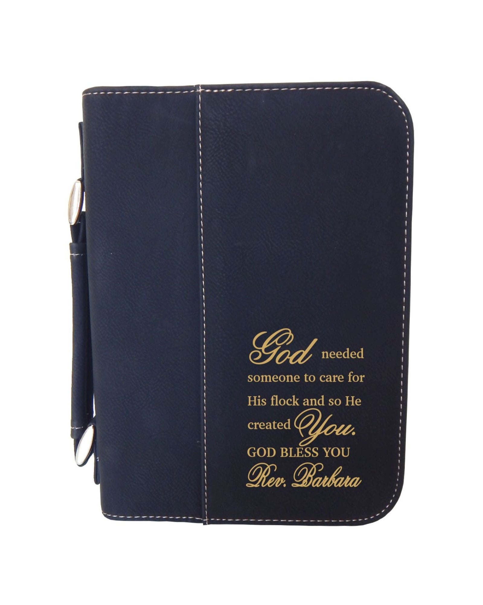 Personalized Leather Bible Cover Gift for Reverend, BCL009