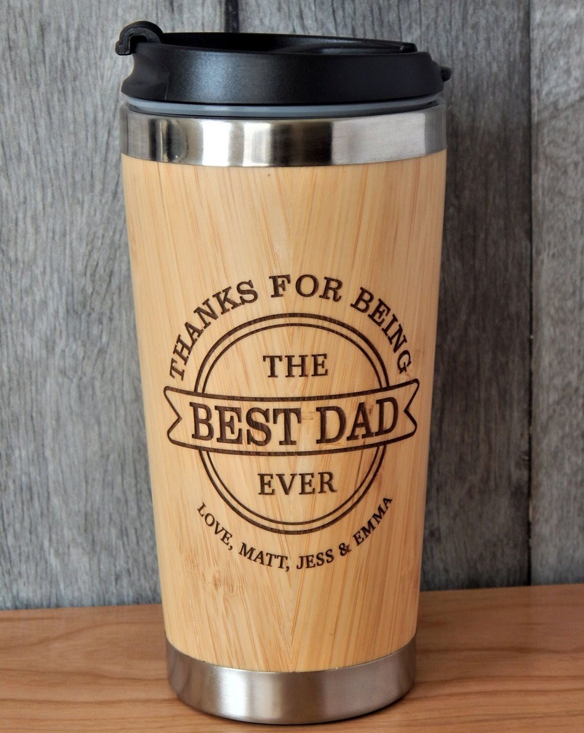 Personalized Gift for Dad | Husband Gift | Engraved Travel Tumbler Cup