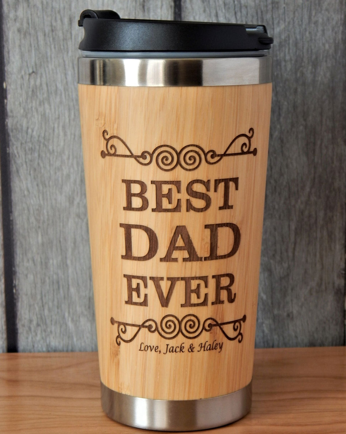 Dad Tumbler Gift from Wife and Kids | Father&#39;s Day Coffee Travel Mug