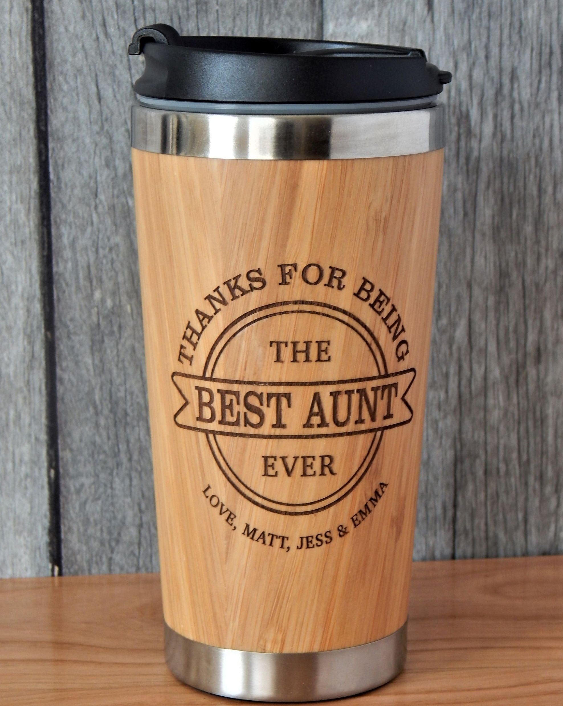 Personalized Gift for Aunt | Auntie Gifts from Niece | Travel Mug Tumbler