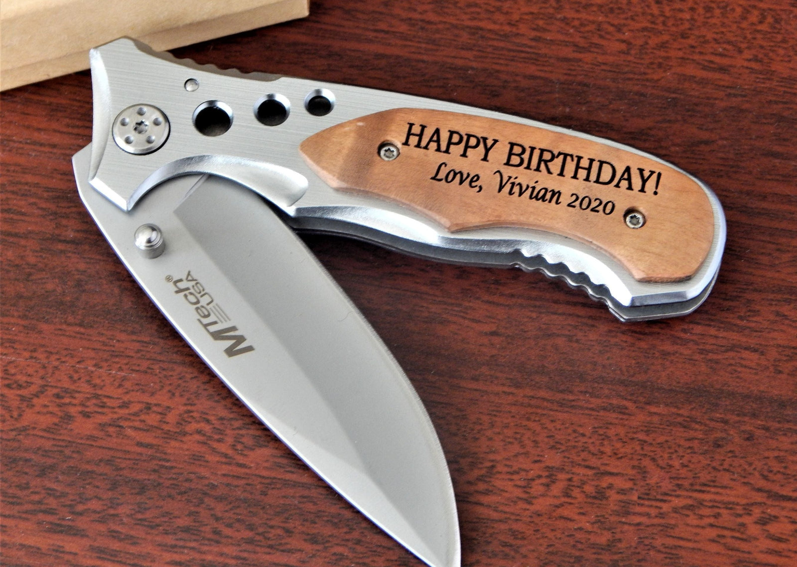 Birthday Gift for Men | Personalized Boyfriend Pocket Knife | Engraved Gifts for Him