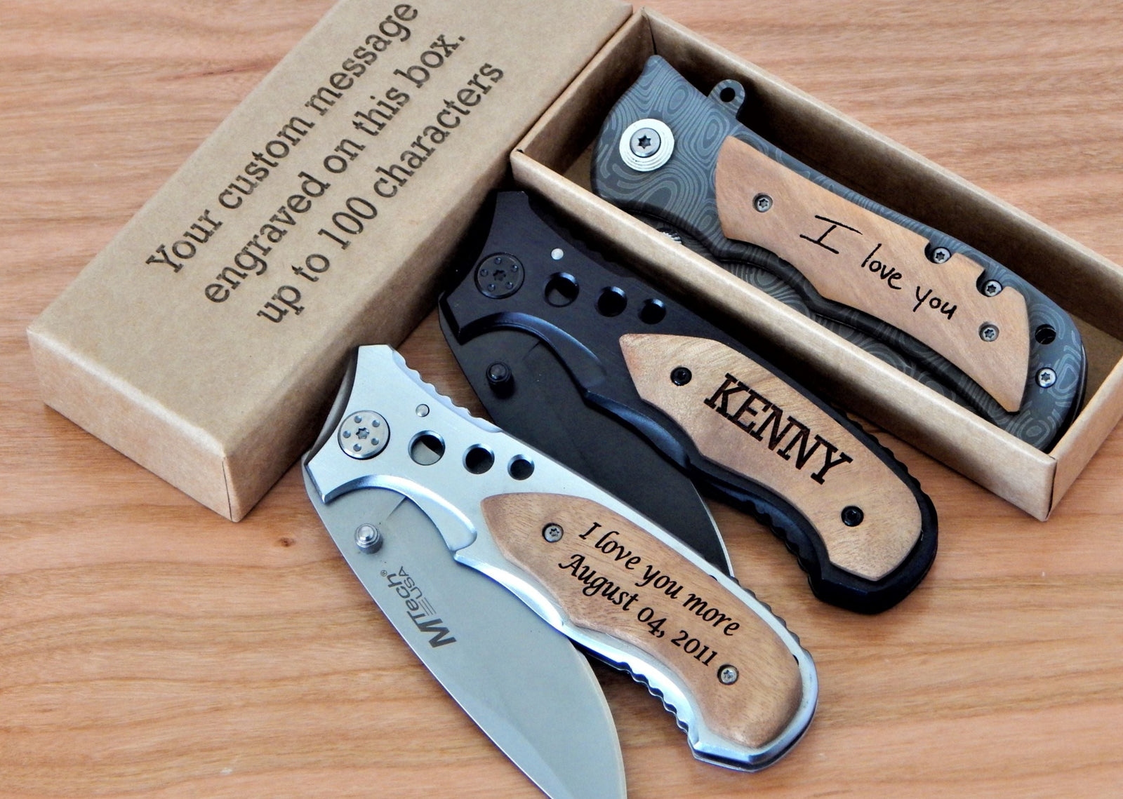 Engraved Husband Pocket Knife | Anniversary Gift for Boyfriend