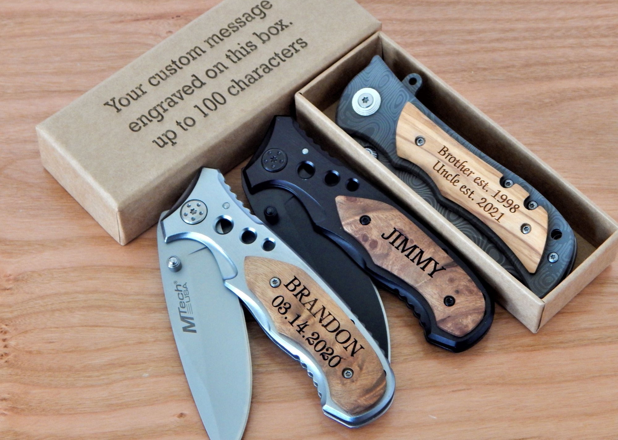Gift for Uncle | Pregnancy Reveal Pocket Knife | Baby Announcement Gift to Brother