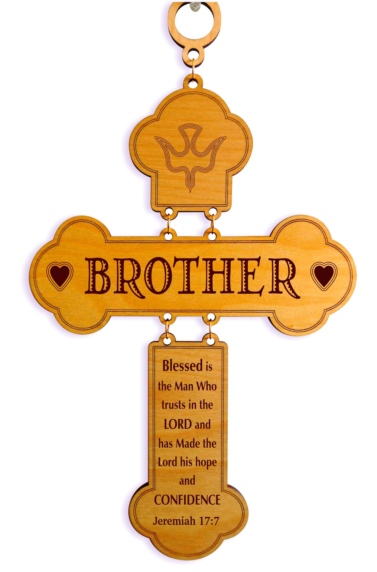 Religious Gift for Brother | Christian Personalized Wall Cross