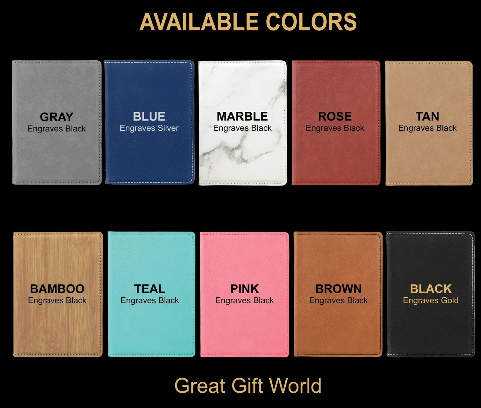 Personalized Passport Holder Wedding Gift for Couple PPGEG6