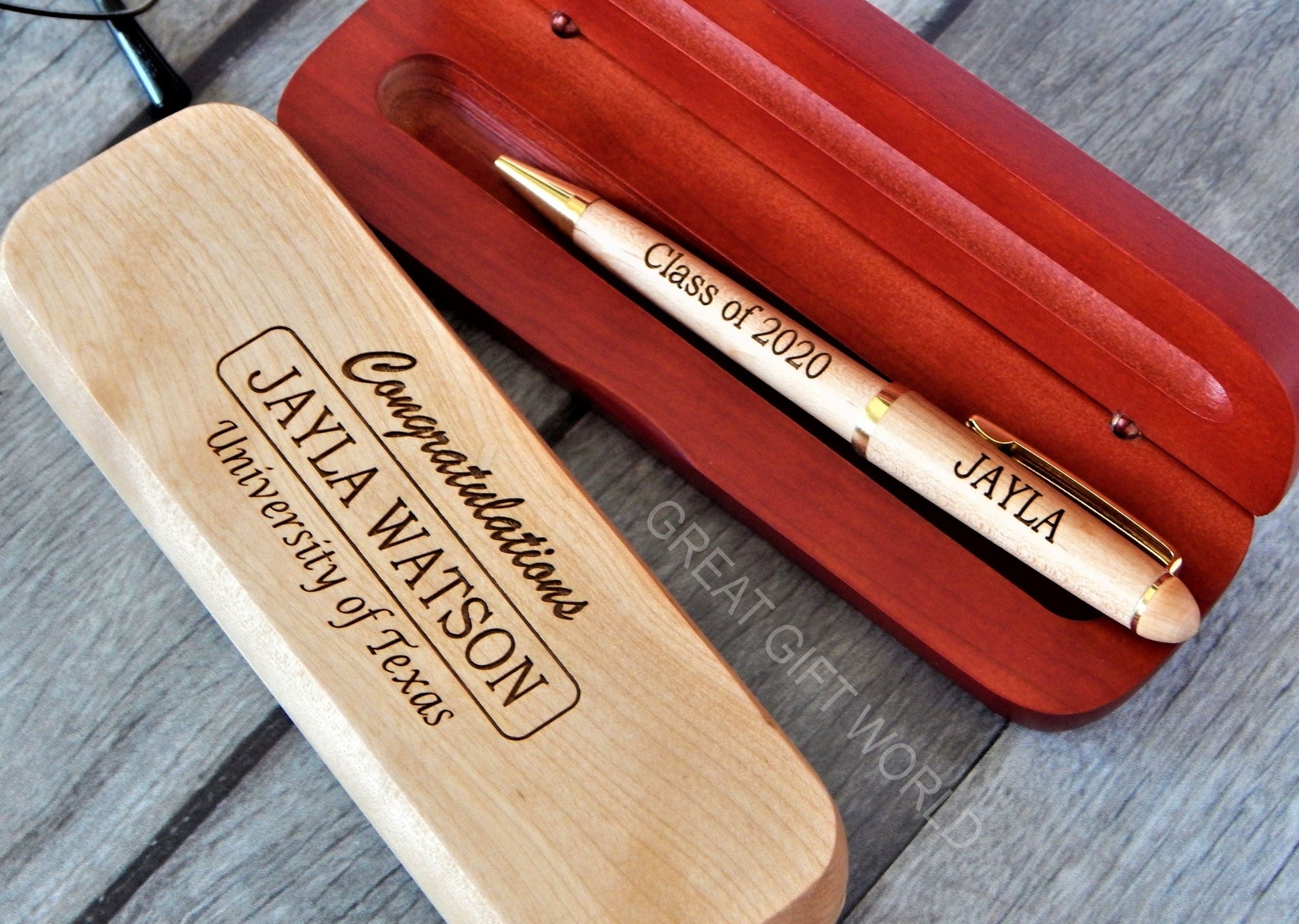 Custom Gift for Graduation | Son gifts | Personalized Wood Pen for Him
