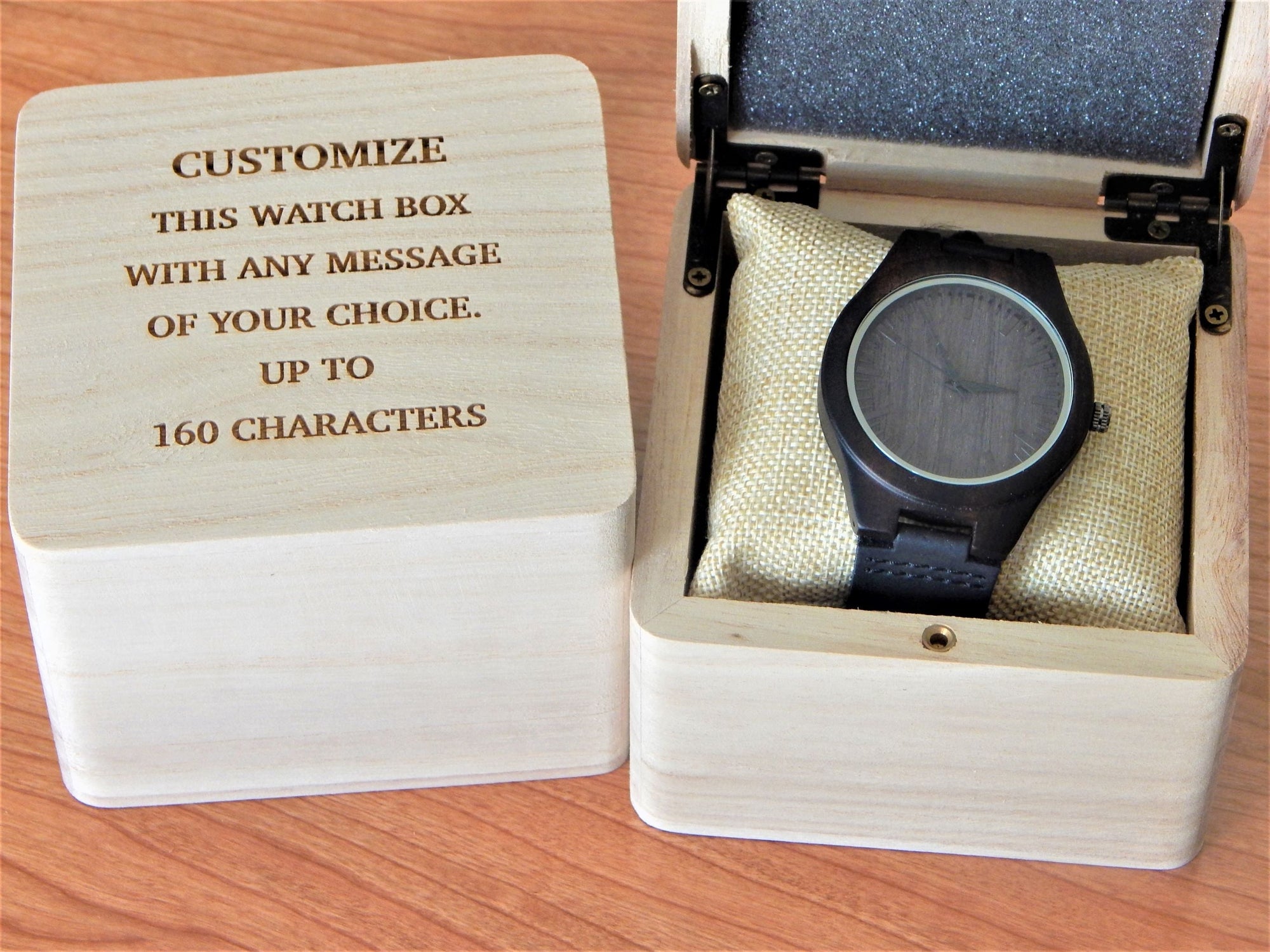 Godparent Watch for Baptism | Godfather Gift | Personalized Engraved Wood Watch