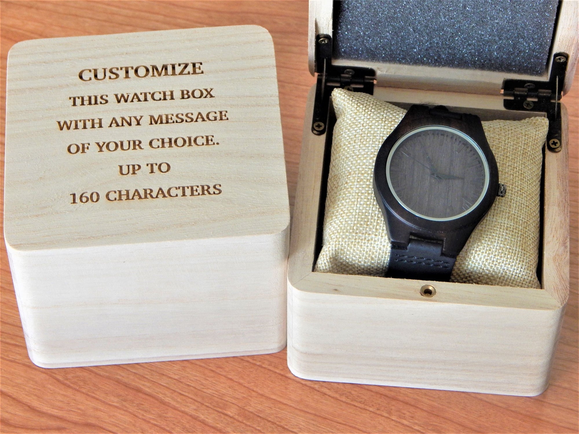 Personalized Watch Gift for Grandpa | Father's Day Gifts | Engraved Wood Watch