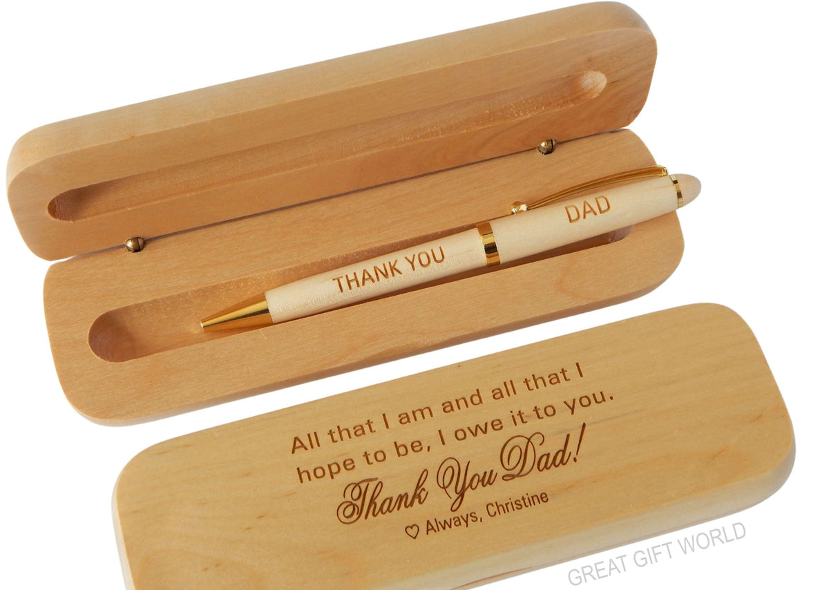 Father&#39;s Day Gift for Dad | Engraved Wooden Pen