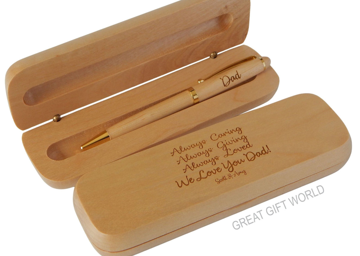 Father&#39;s Day Gift for Husband | Personalized Wooden Pen | Dad Gift