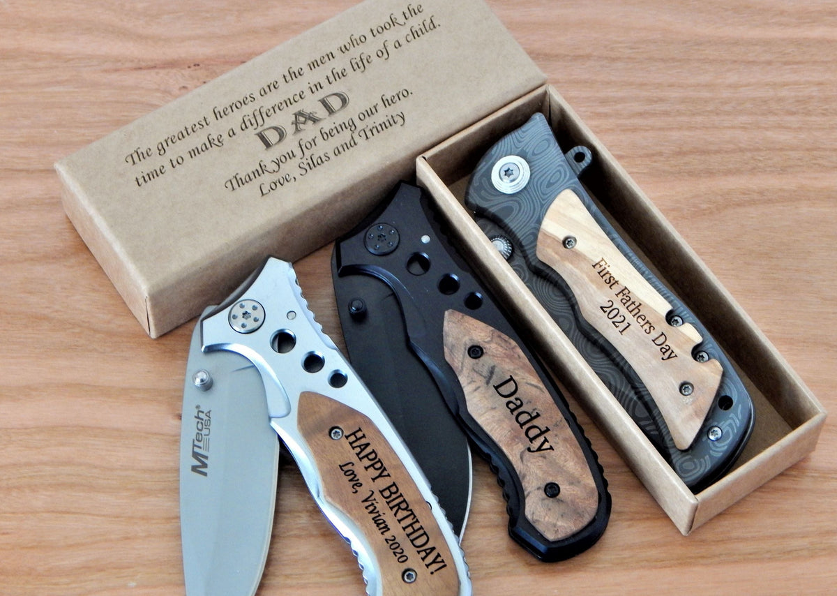 Custom Pocket Knife for Dad | Father&#39;s Day gift | Christmas Gift