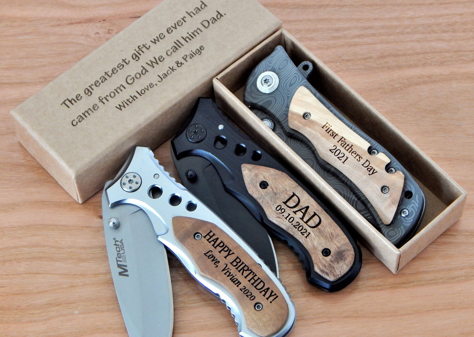 Father's Day Gift | Custom Pocket Knife Gifts for Dad | First Fathers Day Gift