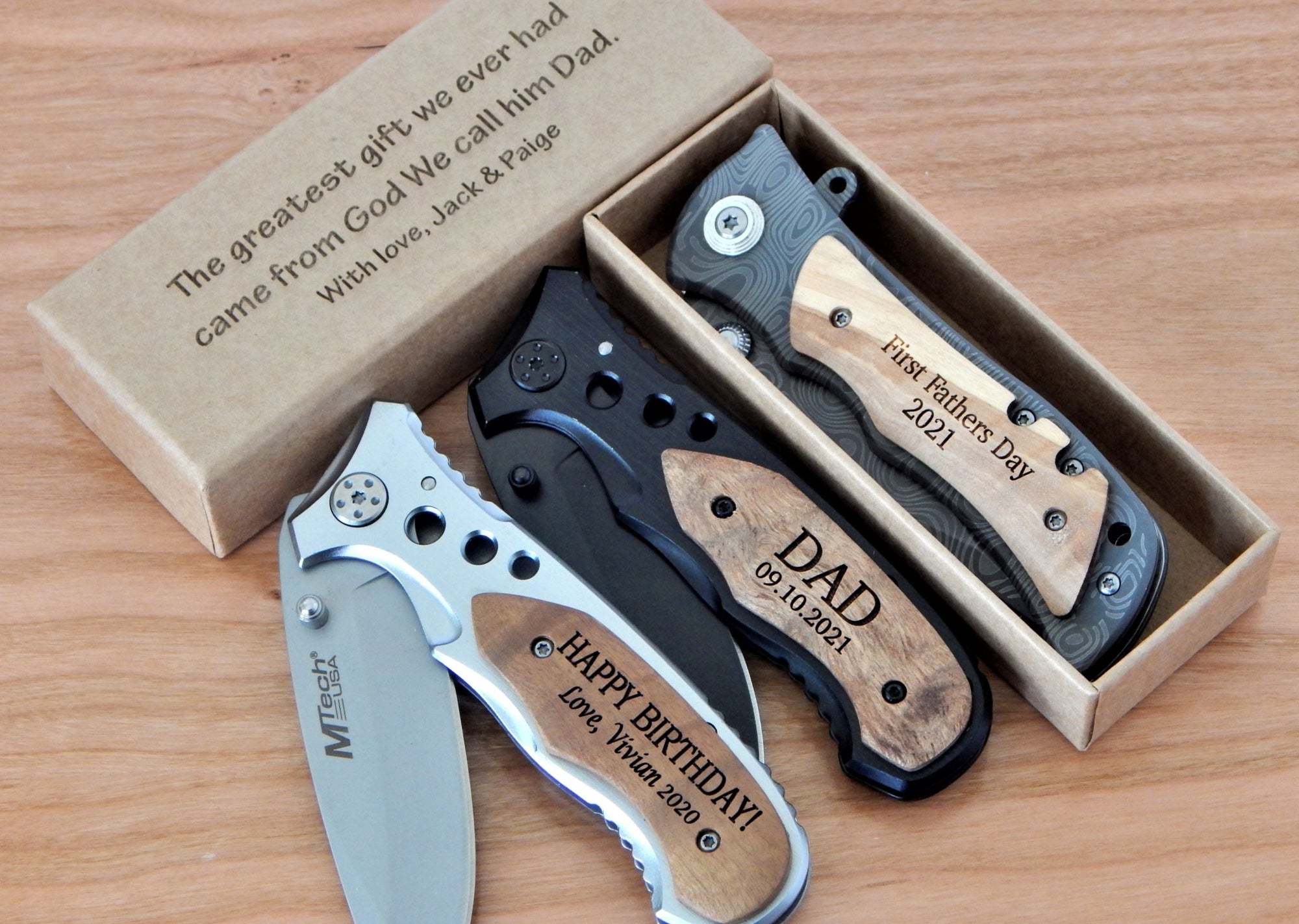 Father's Day Gift | Custom Pocket Knife Gifts for Dad | First Fathers Day Gift