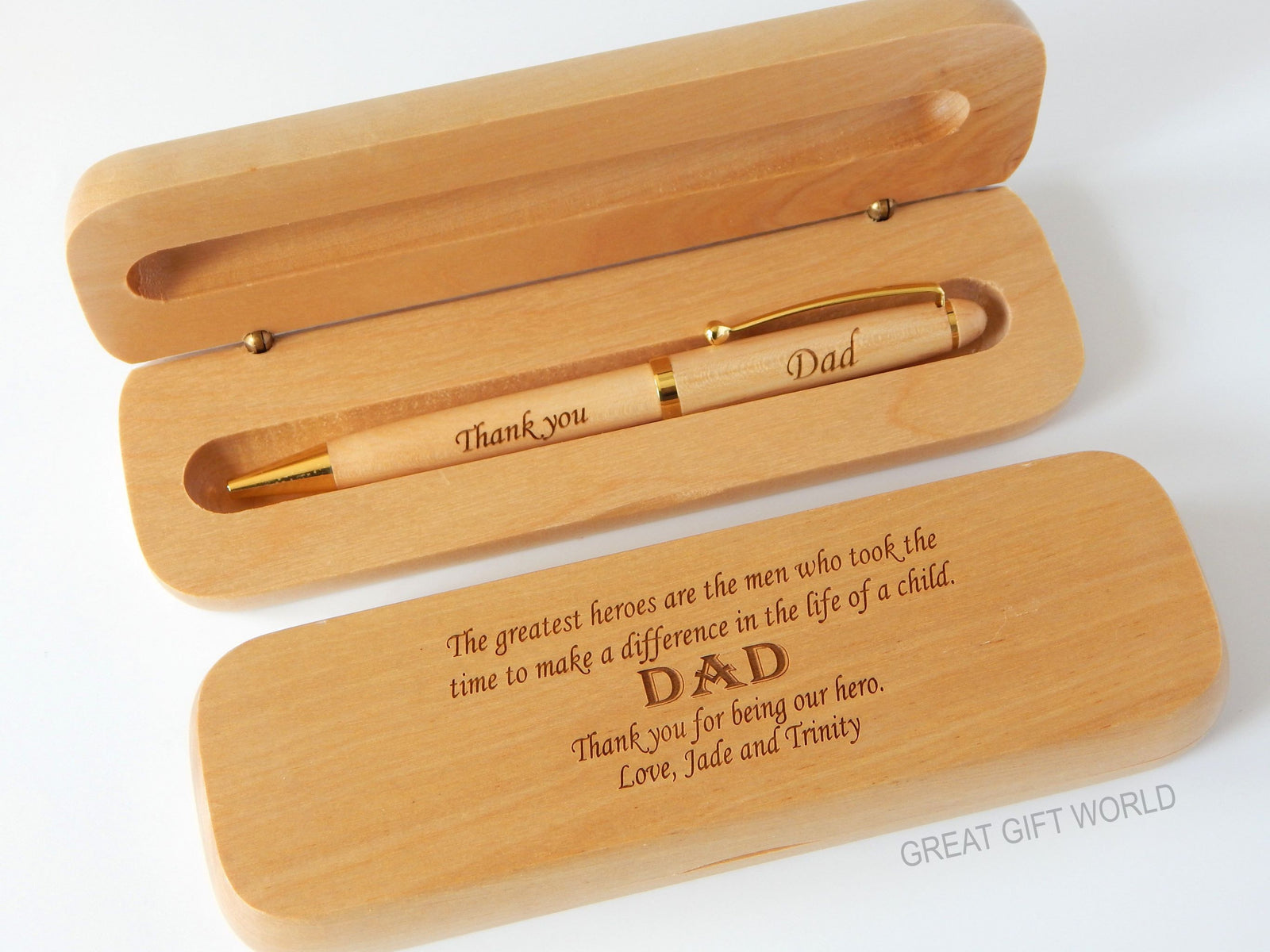 Personalized Wood Pen Coworker Leaving Gift