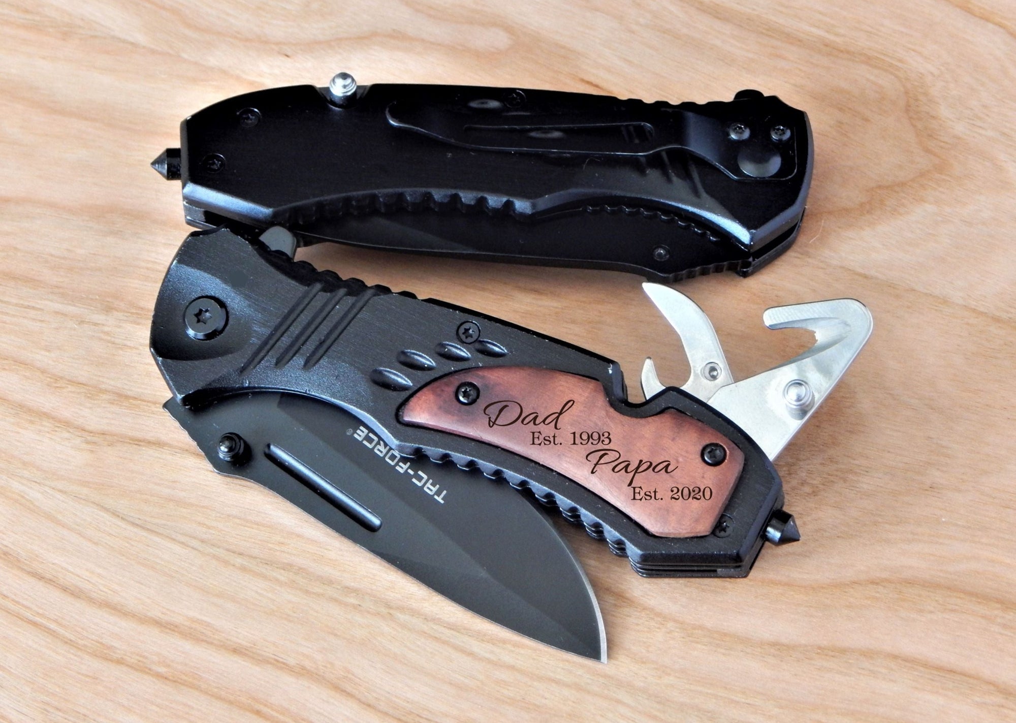 Engraved New Grandpa Gift | Pregnancy Reveal Pocket Knife | Fathers Day Gift