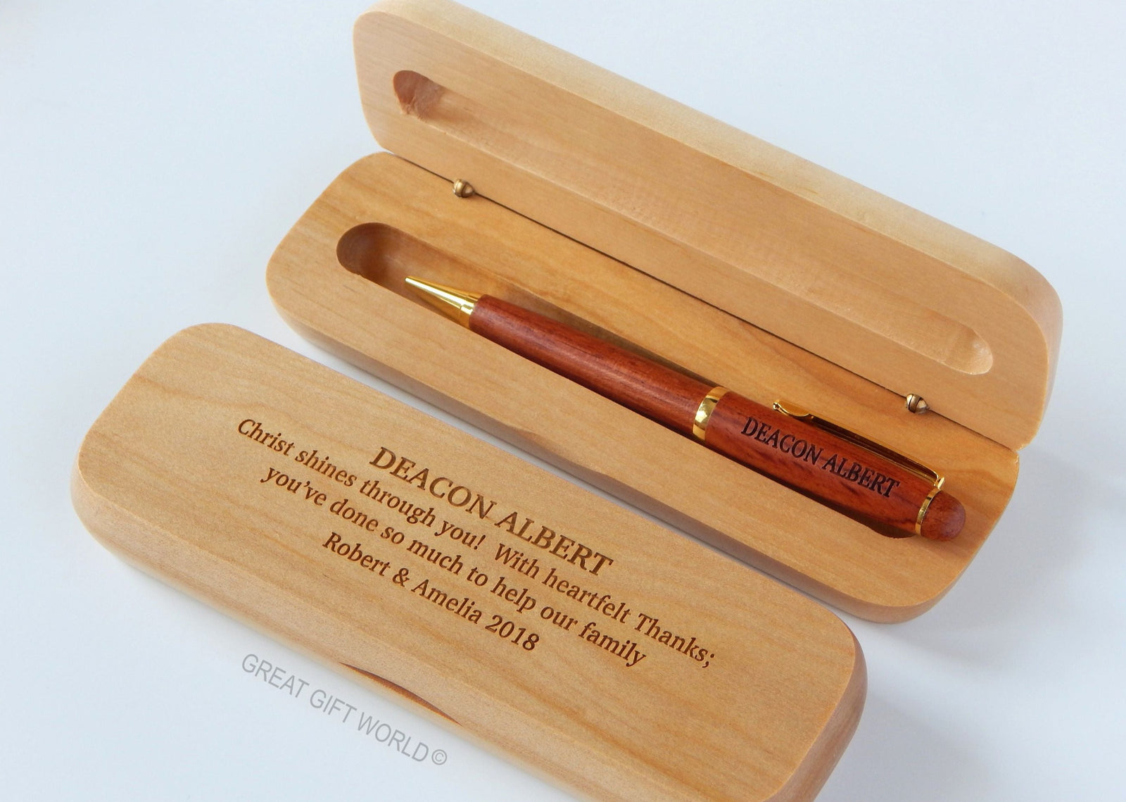 Personalized Wooden Pen Deacon Appreciation Gift