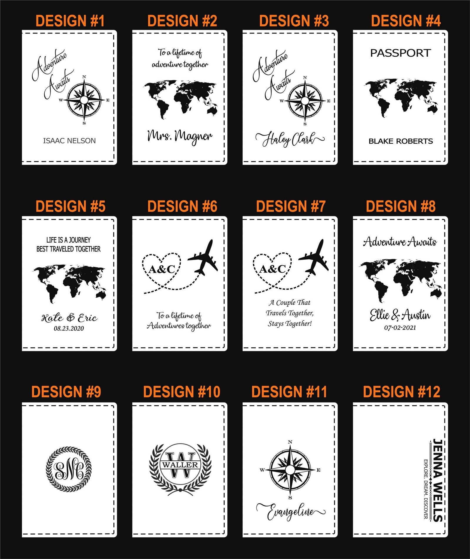 Custom Travel Gift for Women | Personalized Passport Holder