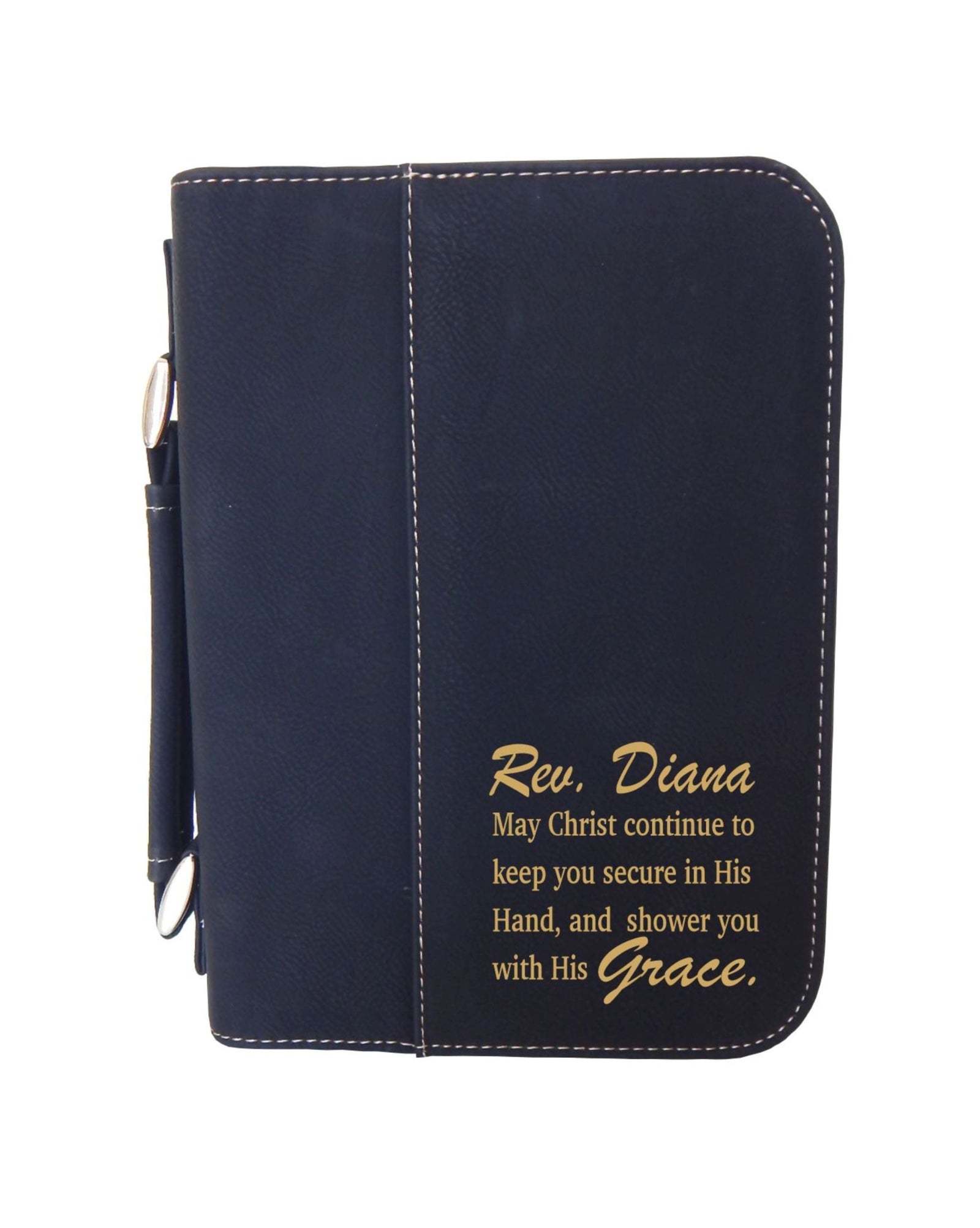 Engraved Leather Bible Cover Religious Gift for Women, BCL016