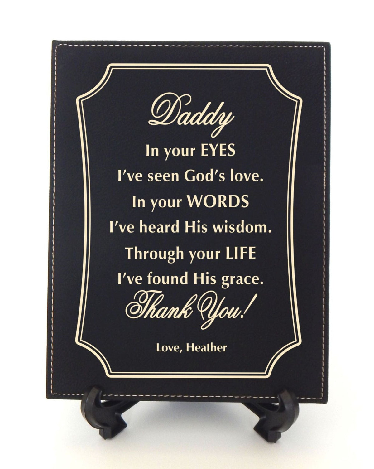 Christian Gift for Daddy | Dad Religious Gift engraved Personalized Plaque