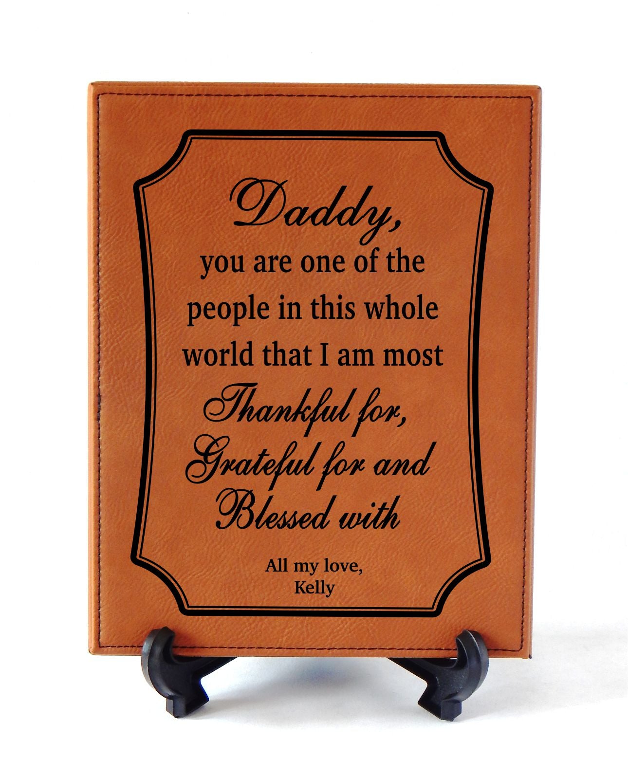 Personalized Dad Gift | Father's Day Custom Gift | Daddy Engraved Plaque
