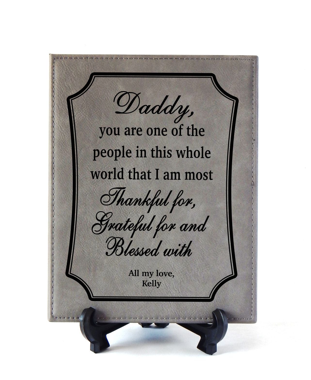 Personalized Dad Gift | Father's Day Custom Gift | Daddy Engraved Plaque