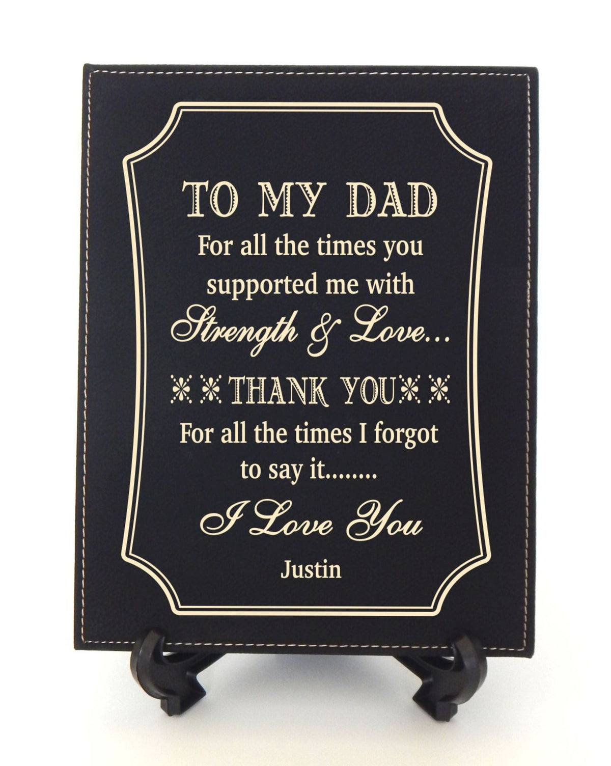 Engraved Dad Christmas Gift | Father&#39;s Day Gift | Personalized Plaque