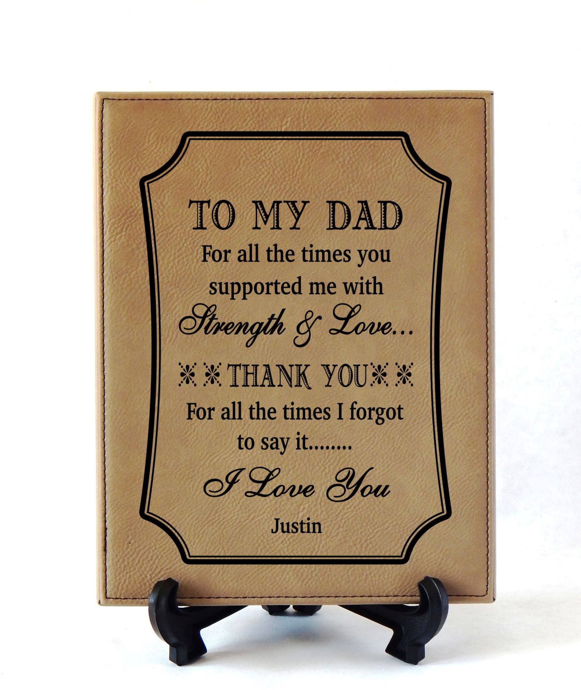 Engraved Dad Christmas Gift | Father's Day Gift | Personalized Plaque