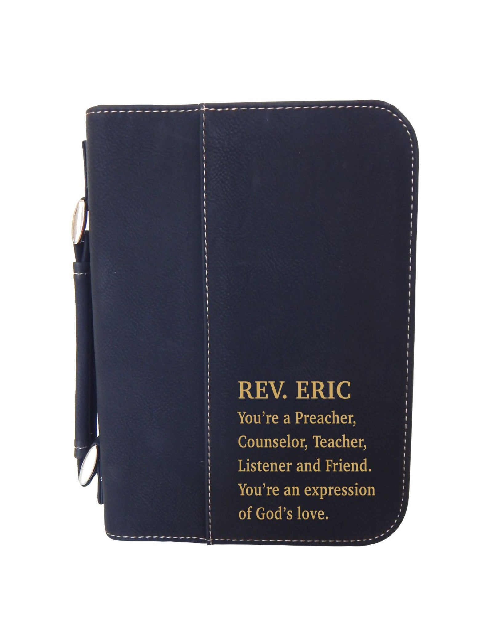Personalized Bible Case | Leather Bible Cover | Engraved Father's Day Gift BCL024