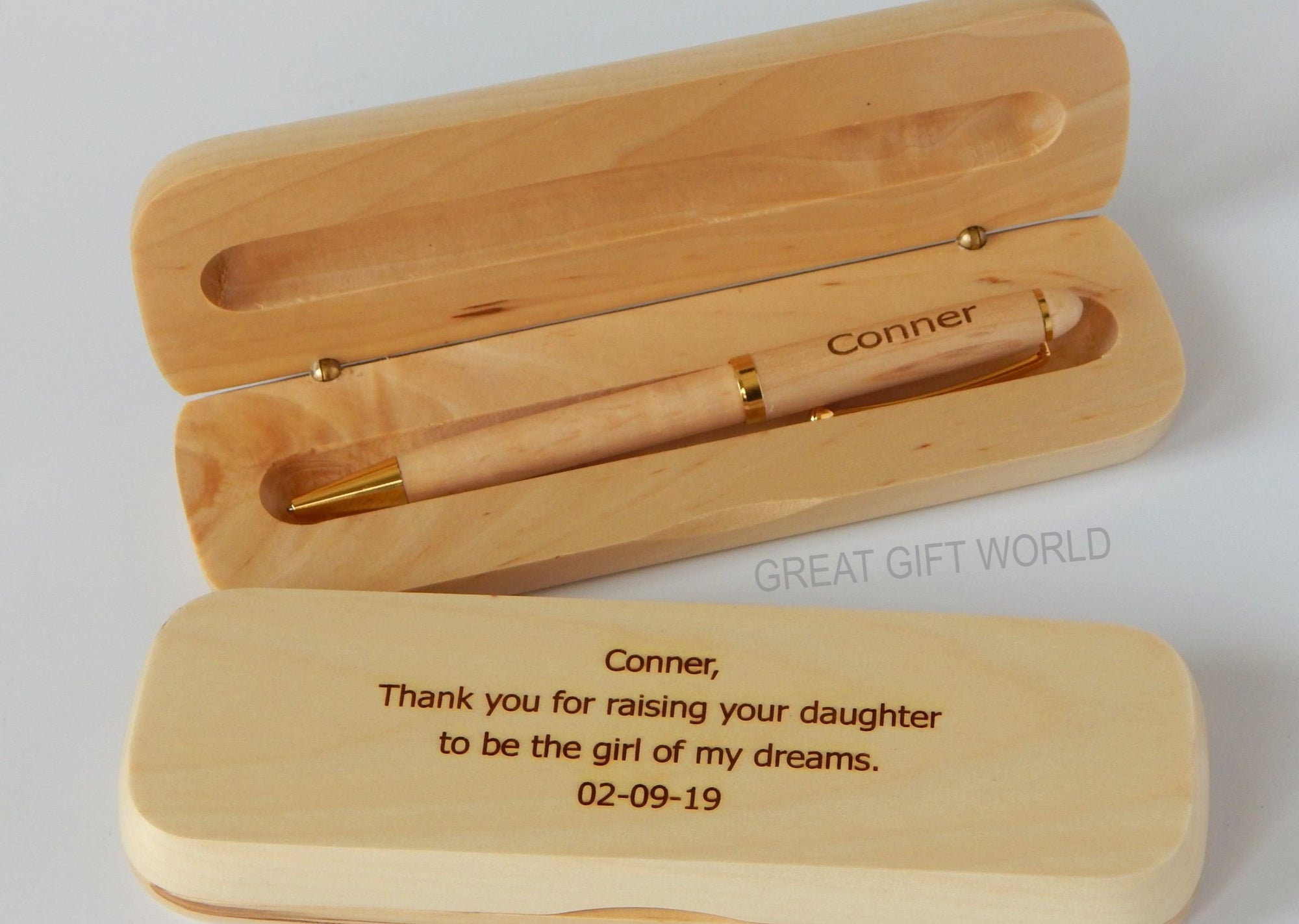 Personalized Wooden Pen | Father of the Bride Gift from Groom