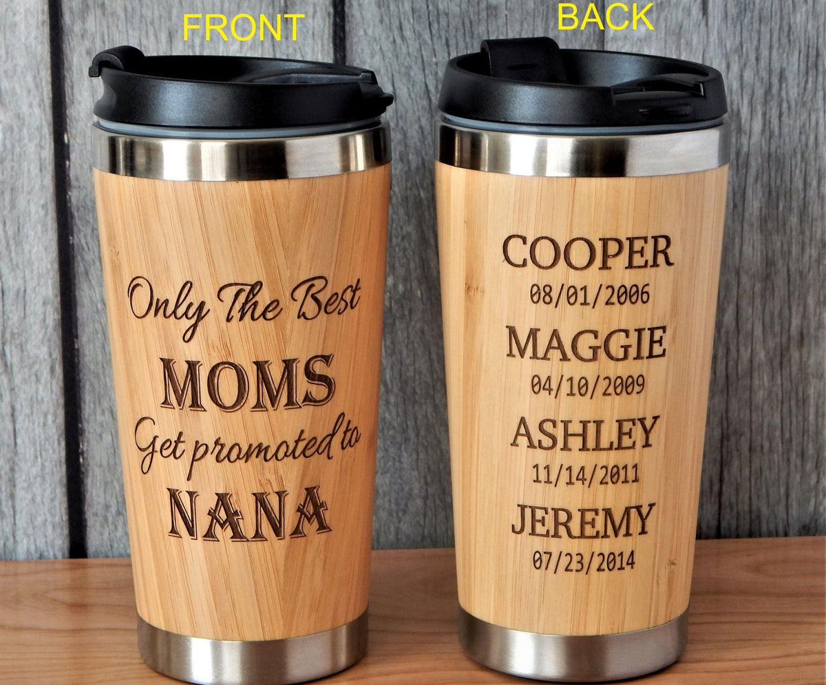 Grandma Gift | New Grandparents Pregnancy Reveal Mug | Travel Tumbler Cups
