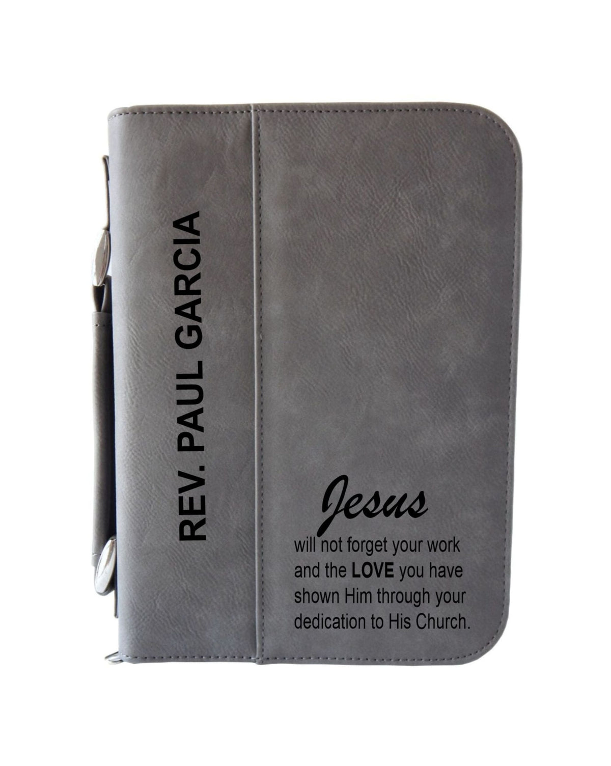 Catholic Priest Ordination Gift | Personalized Engraved Bible Cover BCL040
