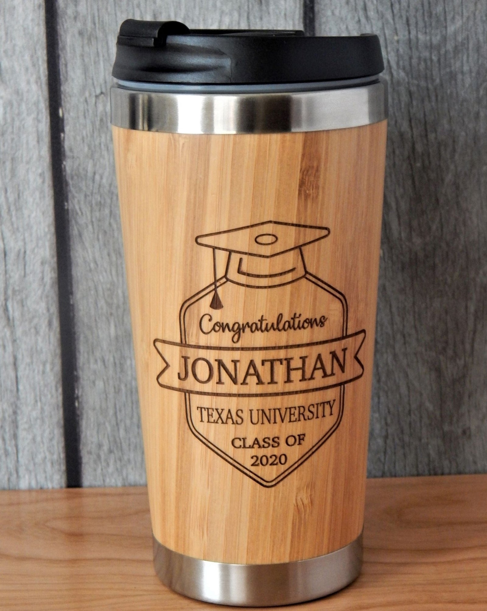 Graduation Gift for Him | Personalized Graduate Gifts | Travel Coffee Mug Tumbler