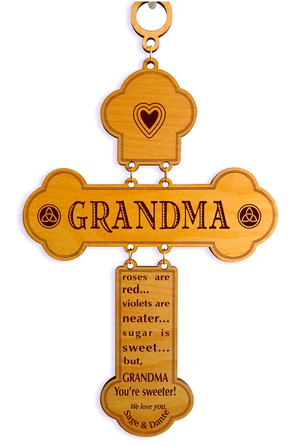 Grandmother Gift | Gift for Grandma | Mother&#39;s Day custom Wood wall Cross