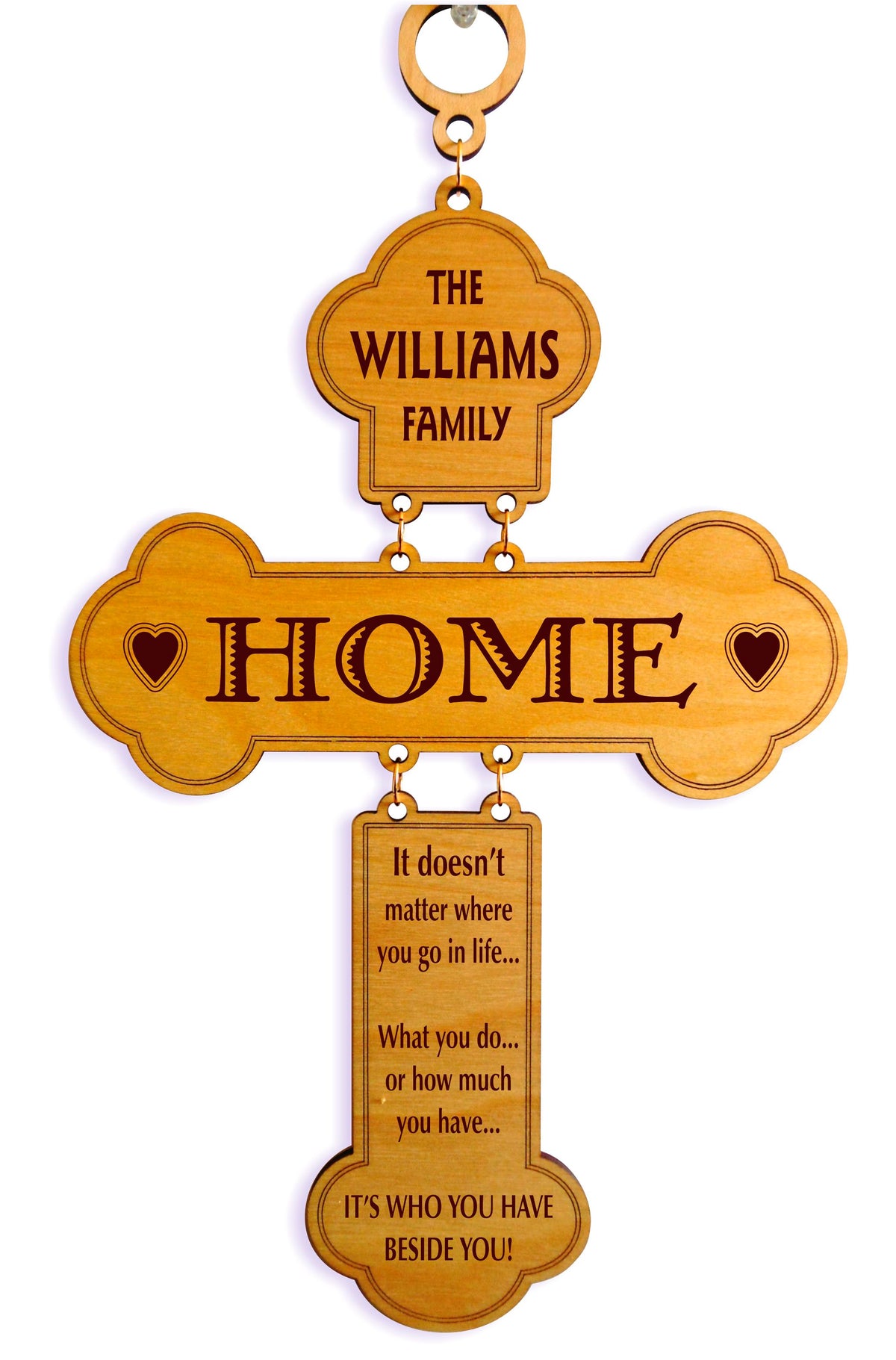 Housewarming Religious Gift for Family | Wedding Personalized Cross