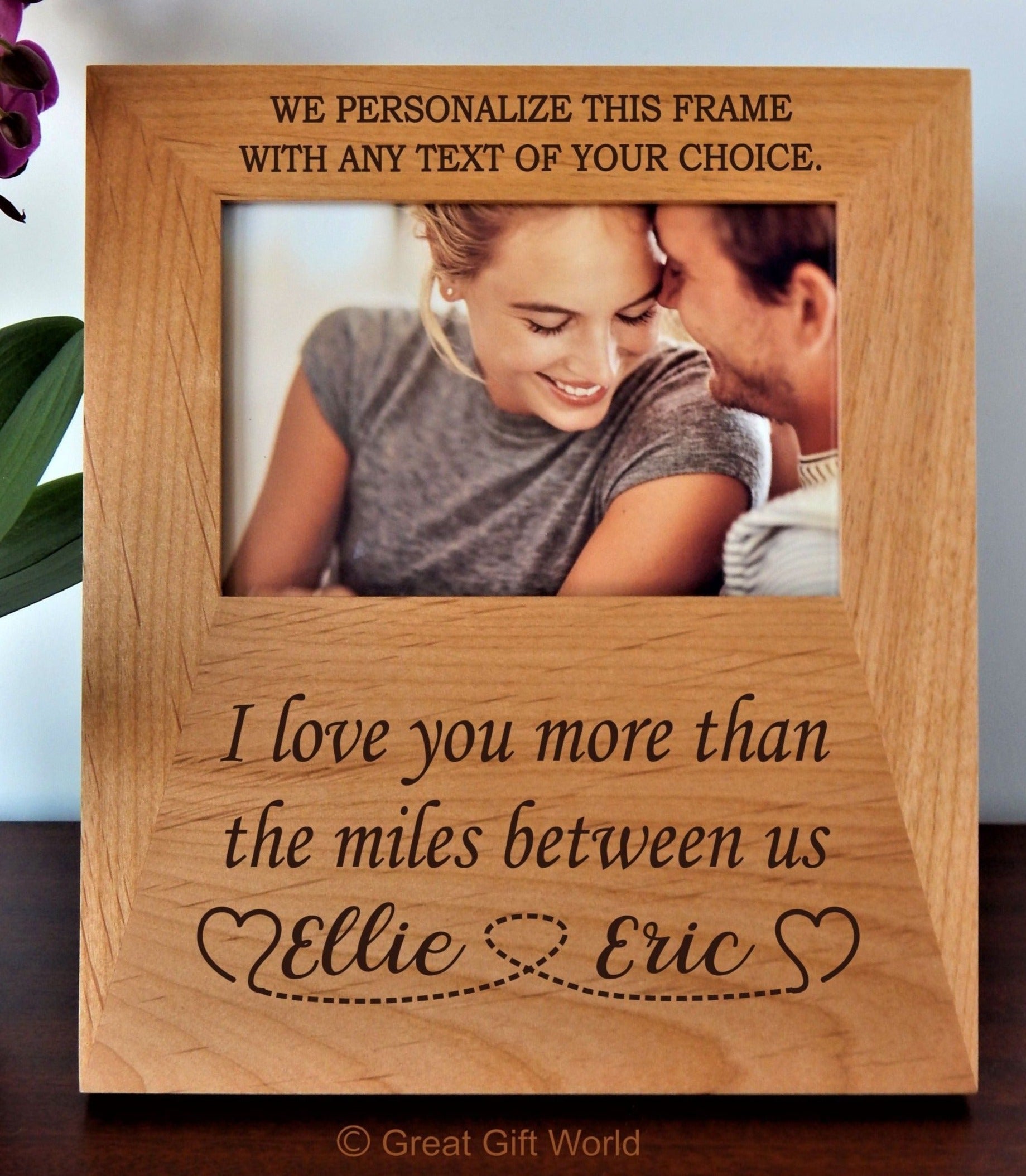 Personalized Picture Frame for Boyfriend | Husband Valentine's Day Gift 4x6 5x7