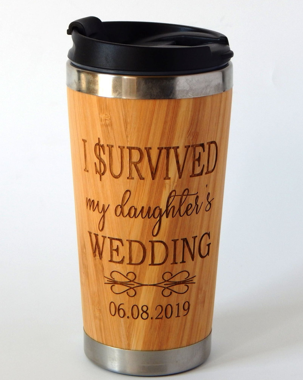 I Survived My Daughters Wedding Gift | Mother of the Bride Gift | Custom Travel Mug