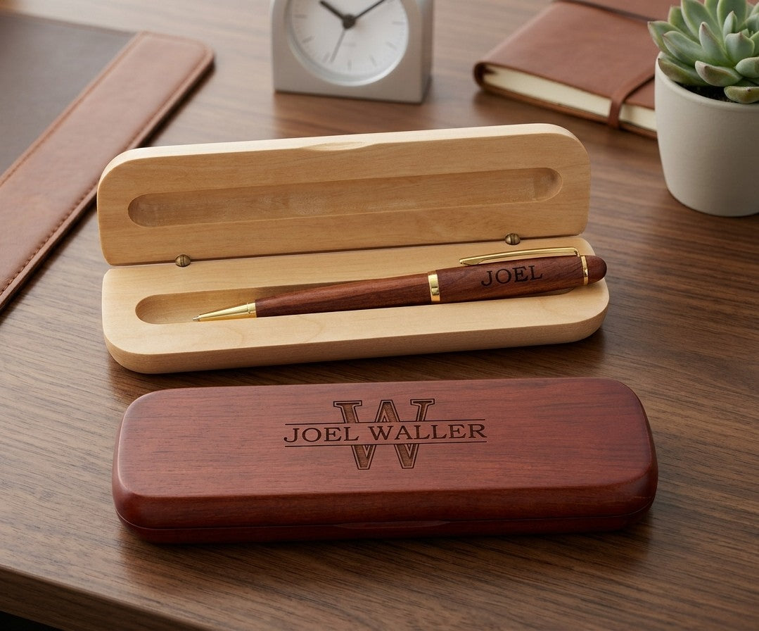 Custom Appreciation Gift for a Coworker | Personalized Wood Pen WMPEN49
