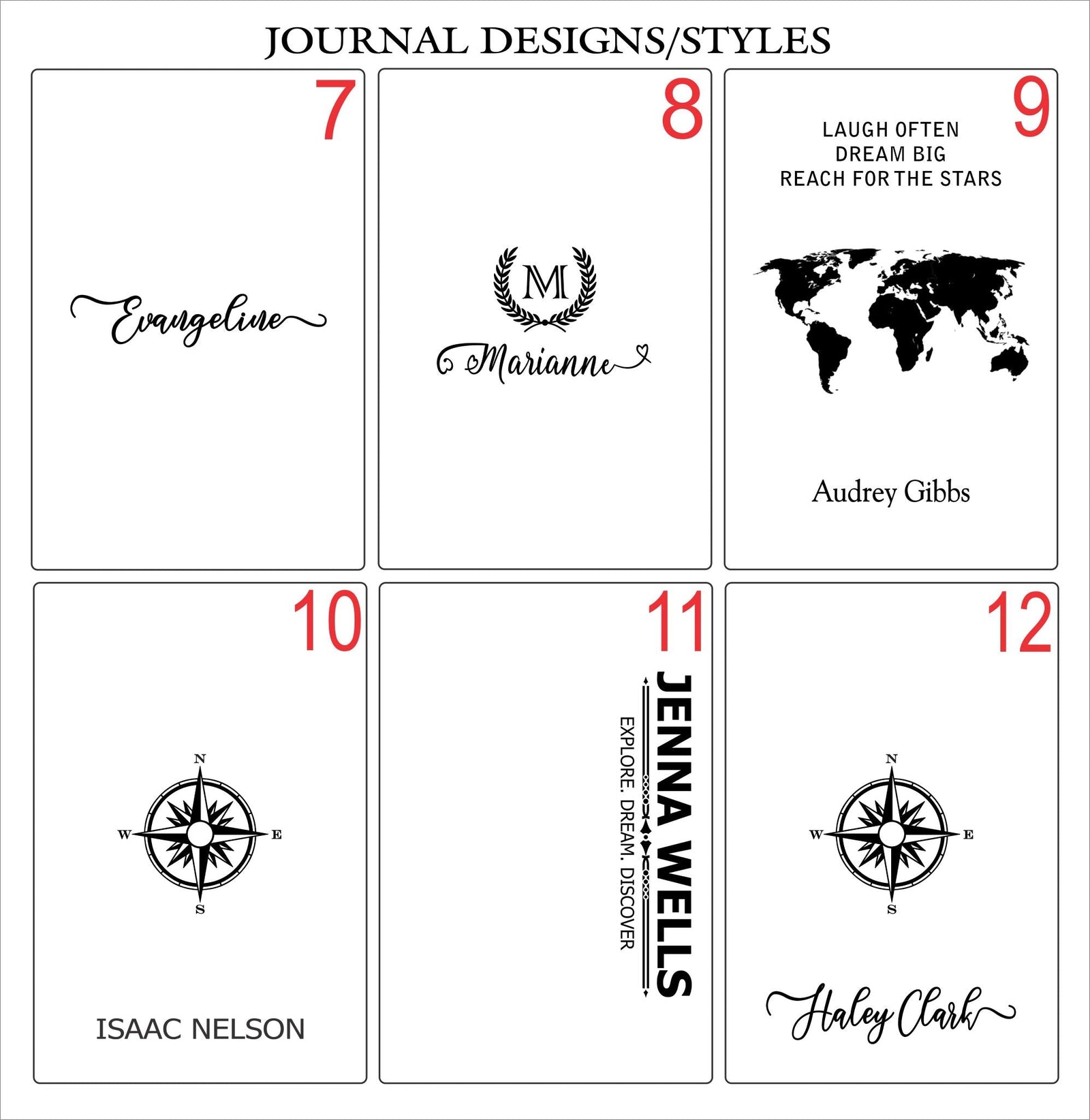 Personalized Hardcover Notebook | Leather Journal with logo