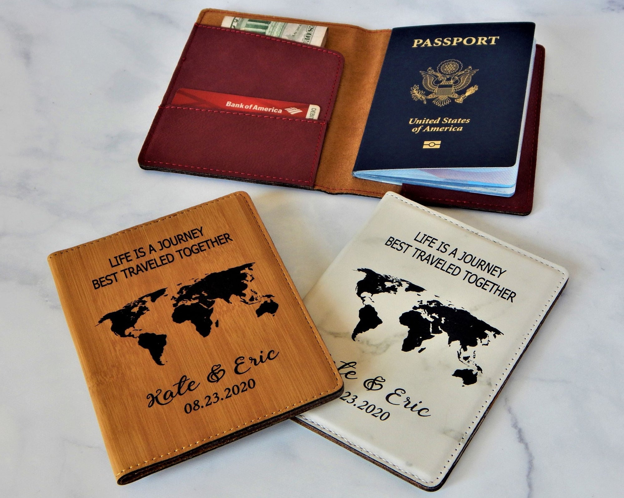 Anniversary Gift | Passport Holder | Husband Gift