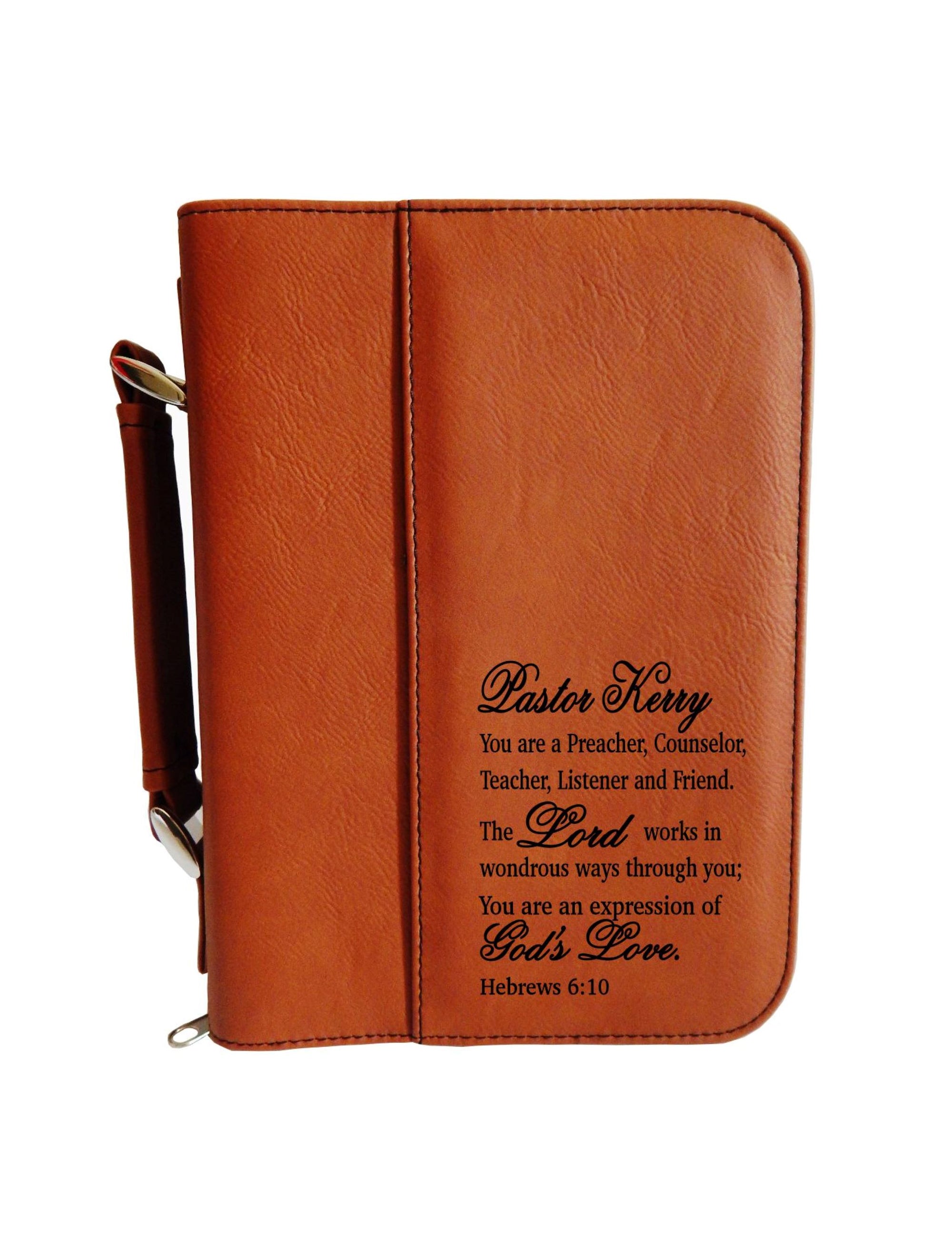 Personalized Bible Cover Gift for Pastor | Wedding Thank You Gifts | Bible Case