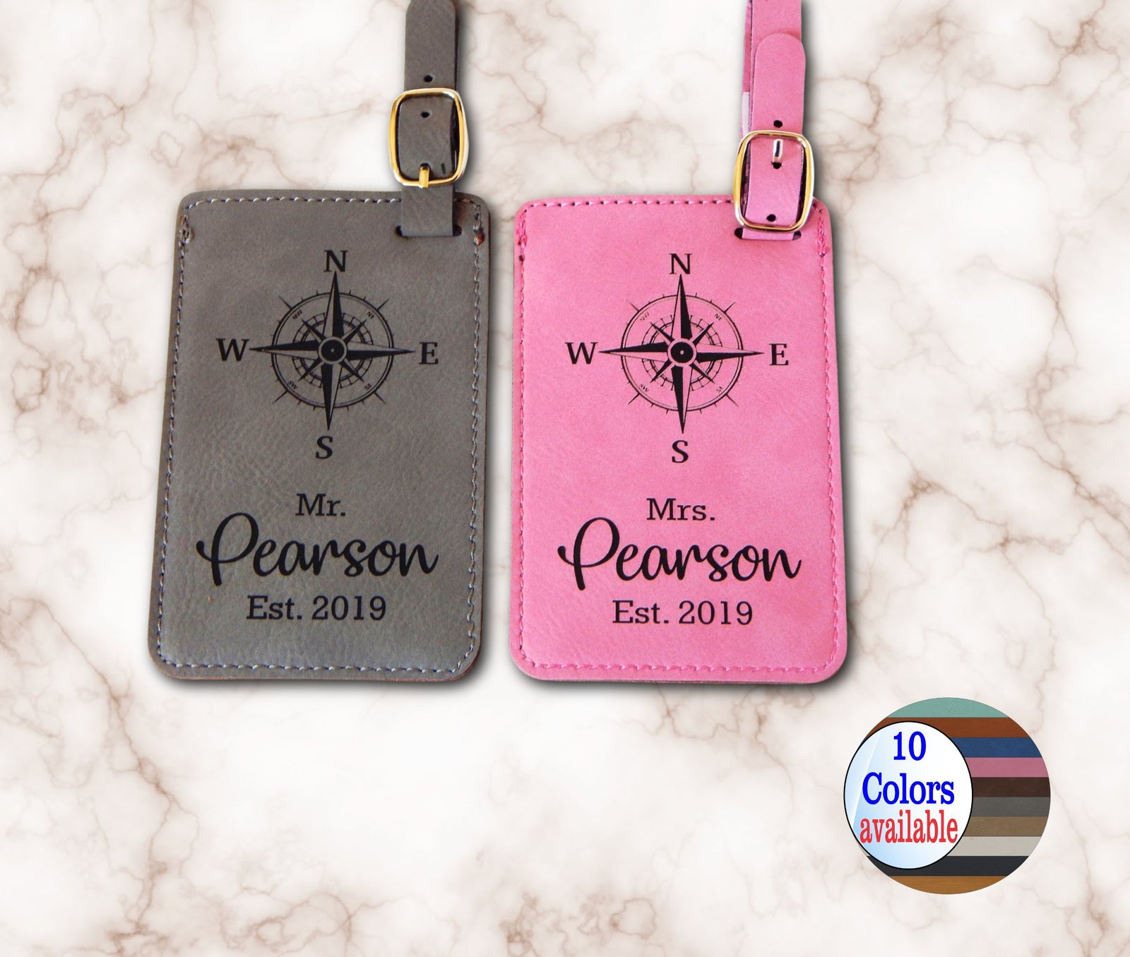 Personalized Passport Holder and Luggage Tag Set PPGGC6