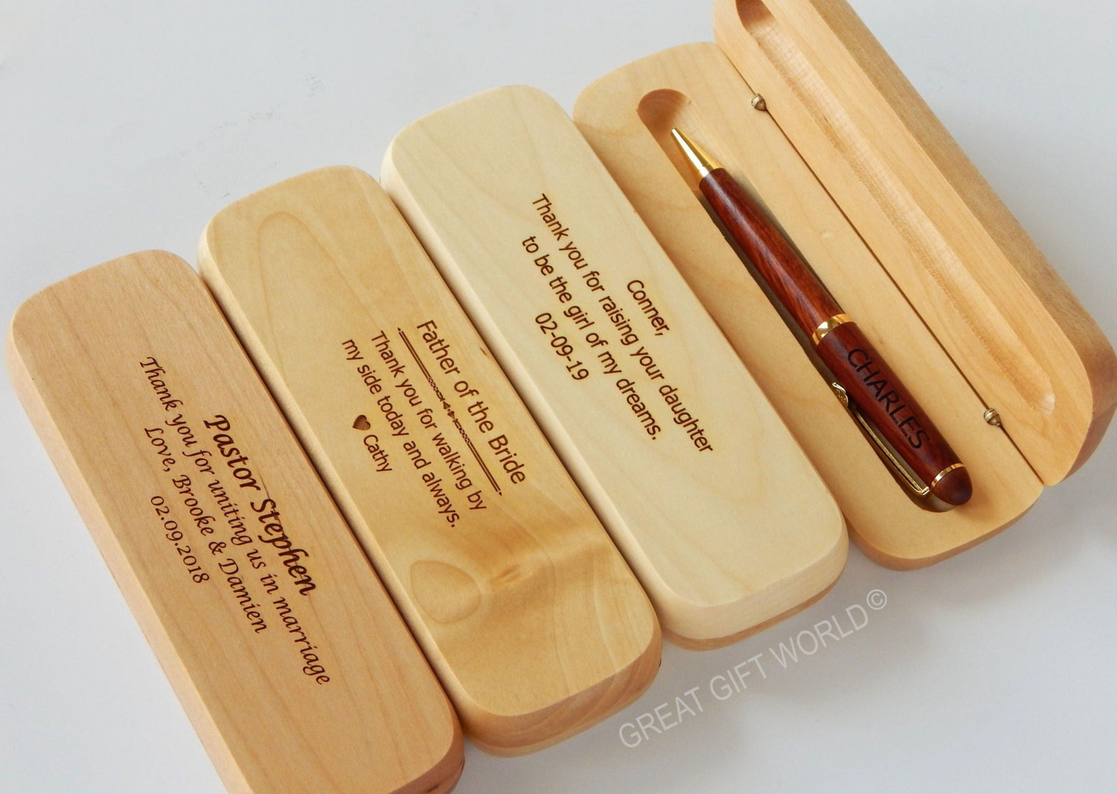 Father of the Bride Gift from Groom | Wooden Pen Set | Wedding Gift