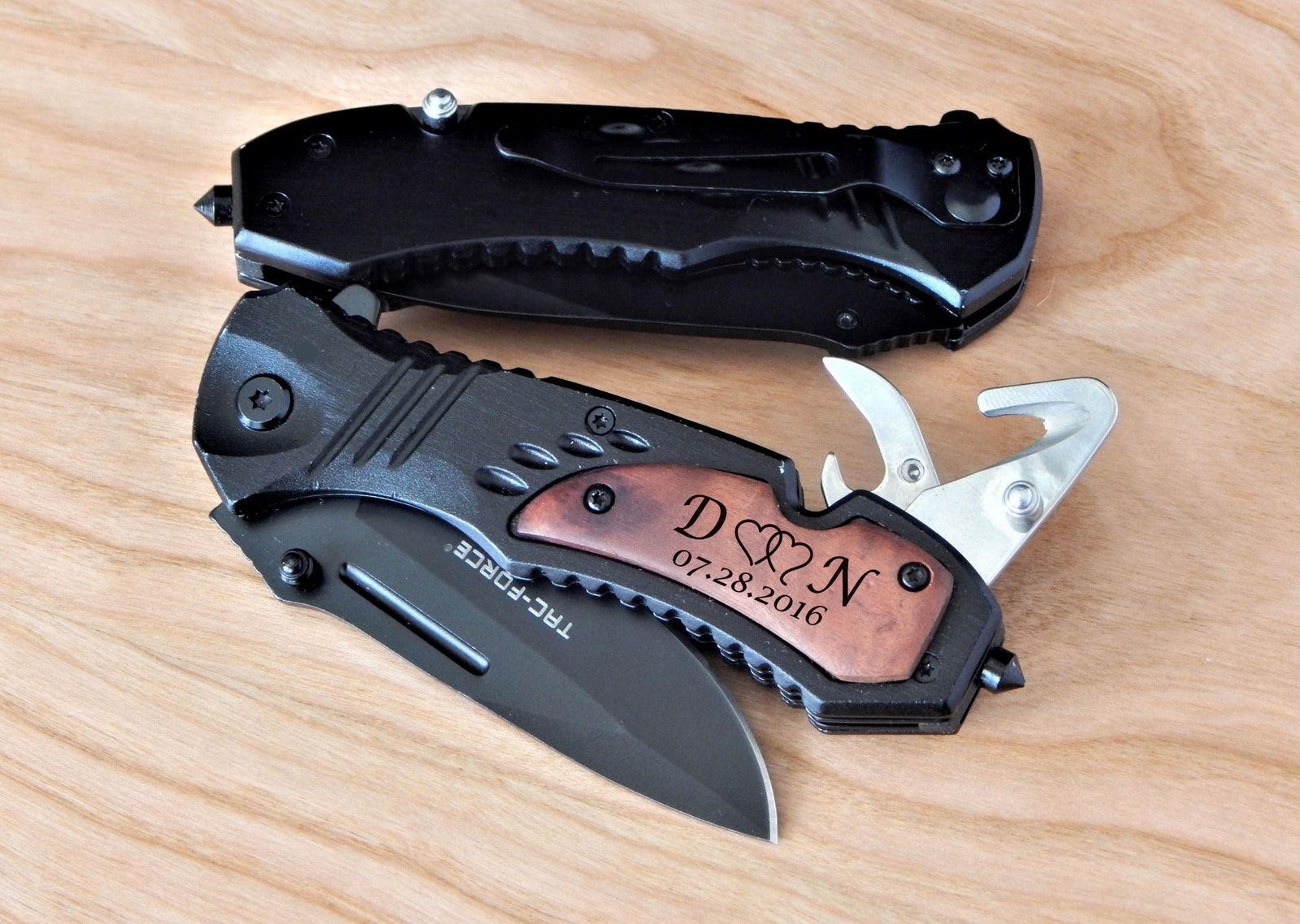 1st Anniversary Gift for Men | Boyfriend Engraved Pocket Knife for Husband