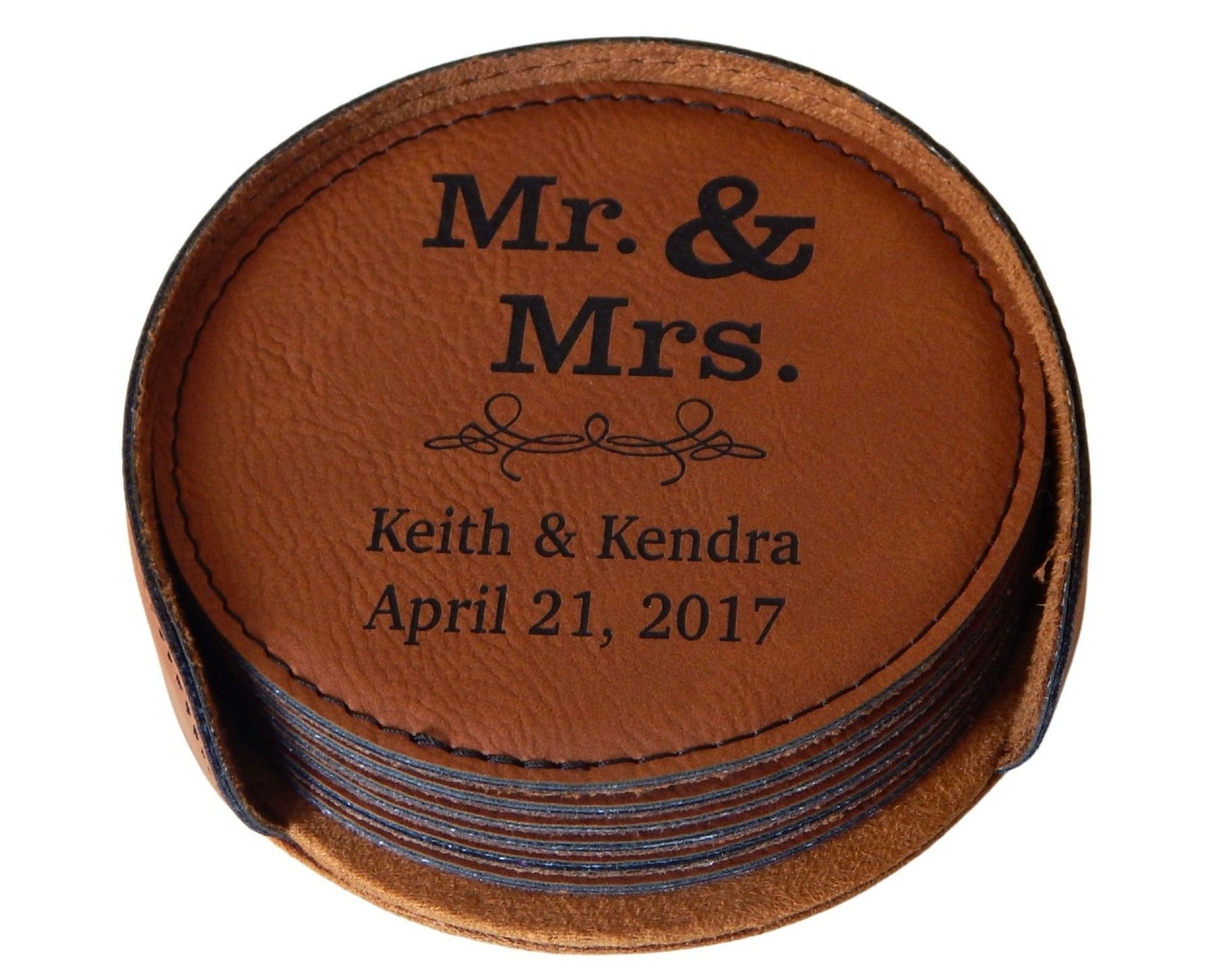 Personalized Wedding Gift for Couple | Bridal Shower Gift | Anniversary Coasters